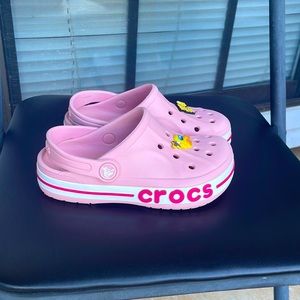 Pink Crocs